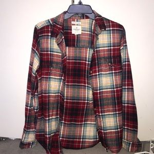 Red and grey flannel from american eagle